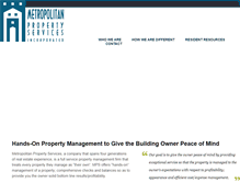 Tablet Screenshot of metroprop.com